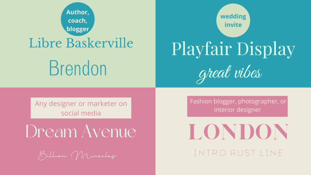 Canva font combos to give your model a brand new look 