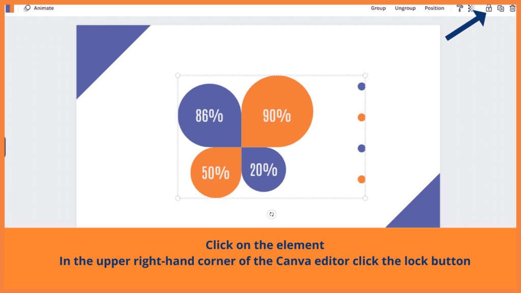 Lock And Unlock Elements Canva is a graphic design tool from Canva.