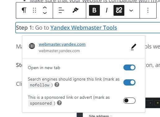 nofollow index for seo in the part of seo checklist