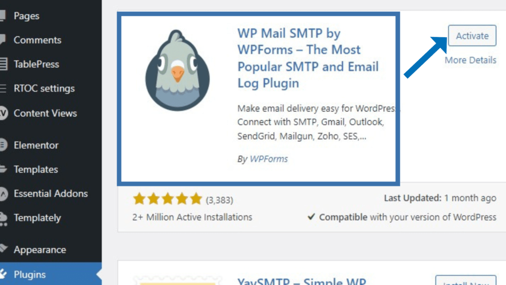 wp mail smtp plugin